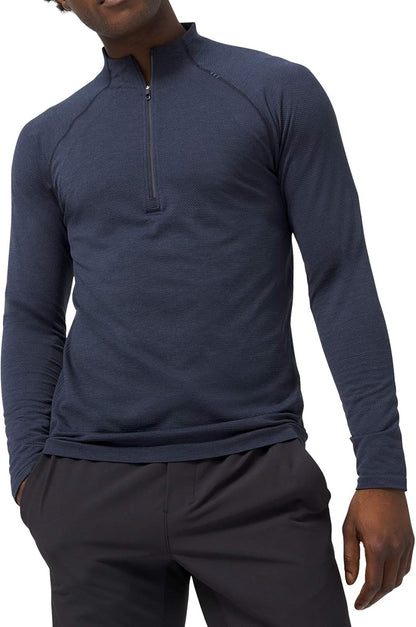 lululemon Mens Metal Vent Tech 1/2 Zip Long Sleeve Shirt - 7DAY'S