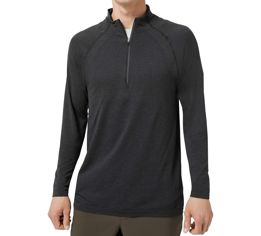 lululemon Mens Metal Vent Tech 1/2 Zip Long Sleeve Shirt - 7DAY'S