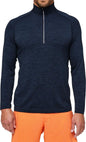 Lululemon Mens Metal Vent Tech 1/2 Zip Long Sleeve Shirt (Mineral Blue/Nautical Navy, M) - 7DAY'S