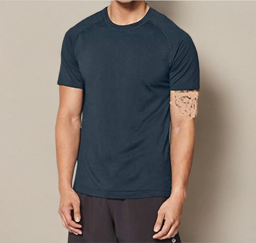 lululemon Men's Metal Vent Tech Short Sleeve Crew T-Shirt (Navy, XL) - 7DAY'S