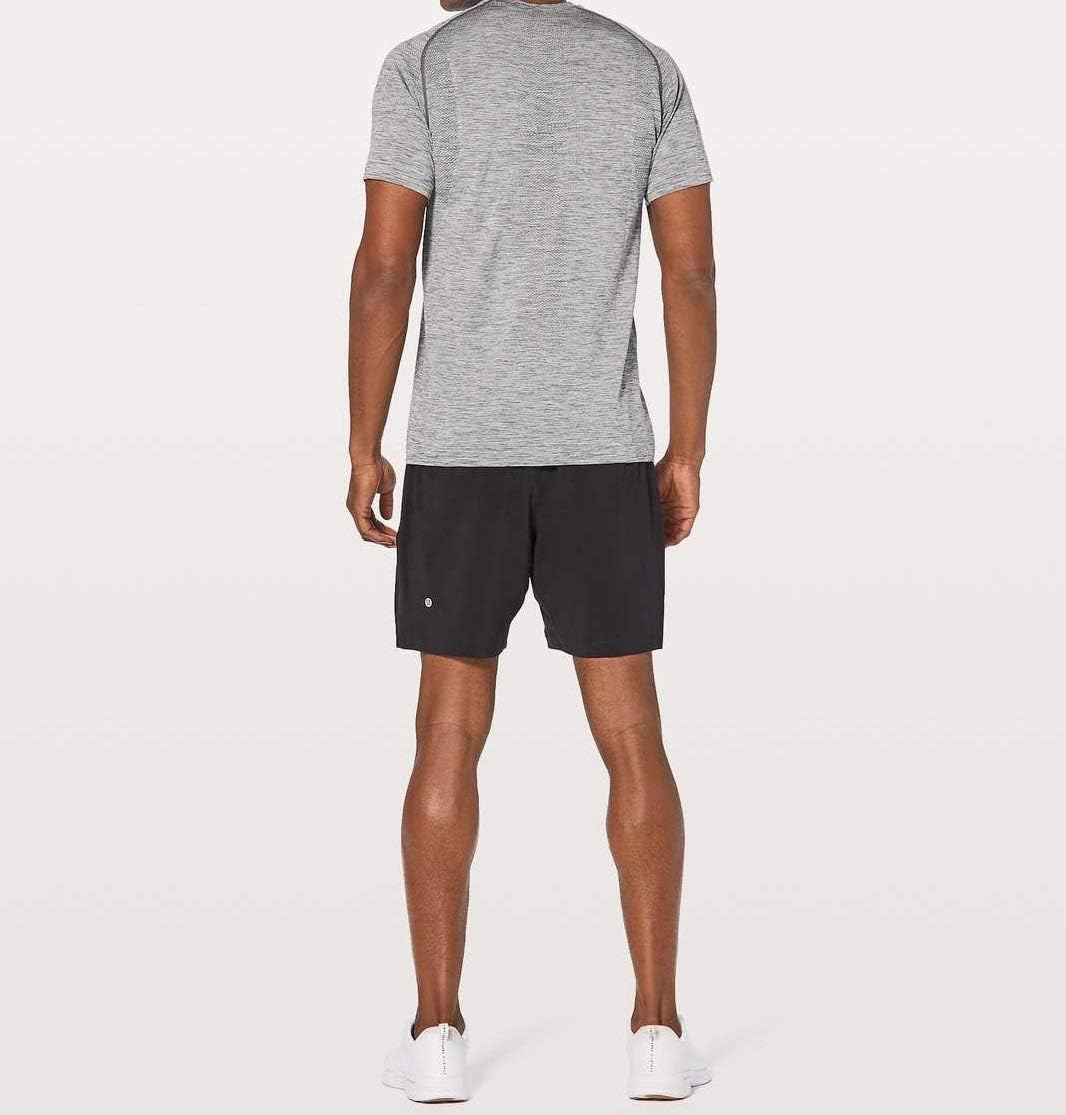 lululemon Men's Metal Vent Tech Short Sleeve Crew T-Shirt (Slate Grey, M) - 7DAY'S