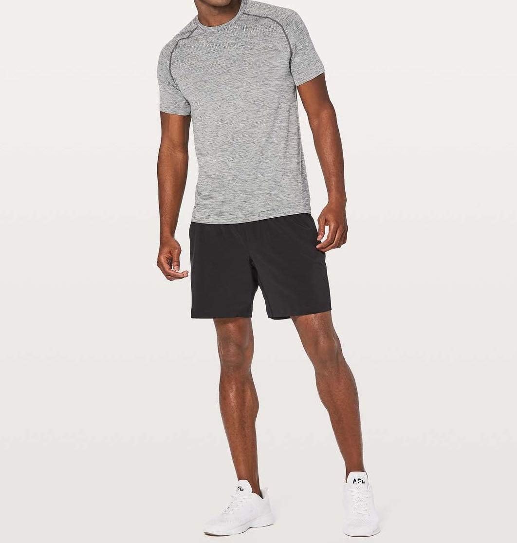 lululemon Men's Metal Vent Tech Short Sleeve Crew T-Shirt (Slate Grey, M) - 7DAY'S
