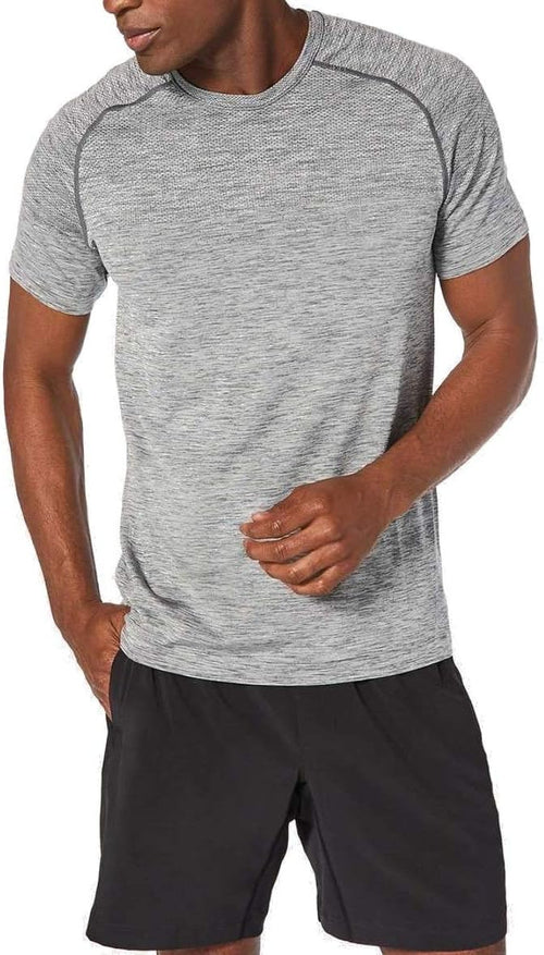 lululemon Men's Metal Vent Tech Short Sleeve Crew T-Shirt (Slate, L)