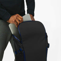 lululemon Men's More Miles Backpack 25.5Ll Can accommodate 17" laptop - Sturdy & Water - repellent - Heavy Duty - Blue Black - 7DAY'S