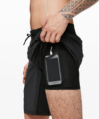 lululemon Men's T.H.E. Short (9" BLK (Linerless), S) - 7DAY'S