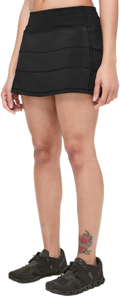 Lululemon Pace Rival Mid Rise Skirt (Black, Size 8) - 7DAY'S