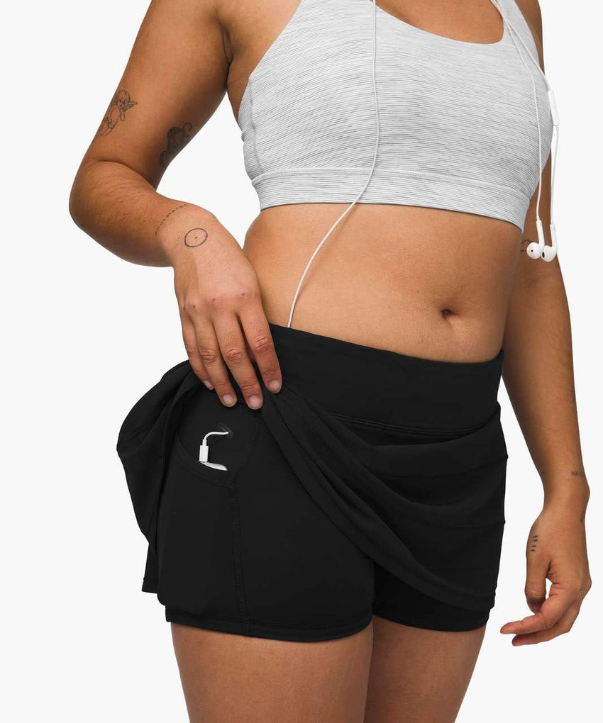 lululemon Pace Rival Skirt Regular 13" (Color 000, 8) - 7DAY'S