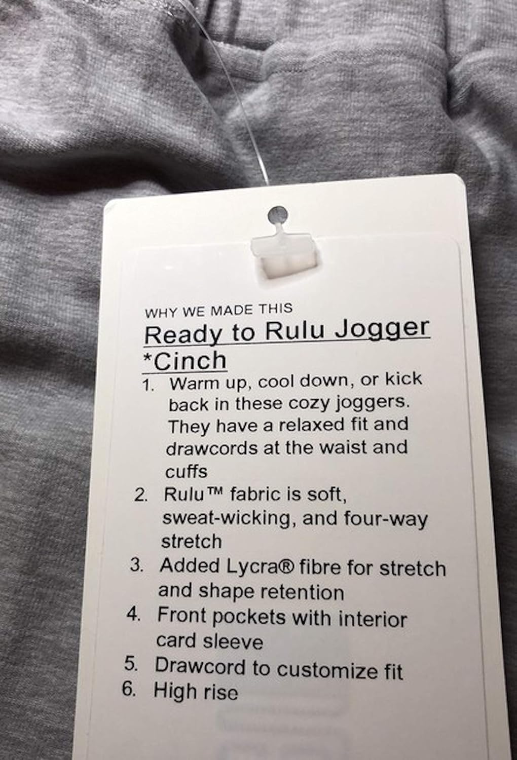 lululemon Ready to RULU Jogger Silver - 7DAY'S