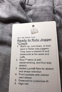 lululemon Ready to RULU Jogger Silver - 7DAY'S
