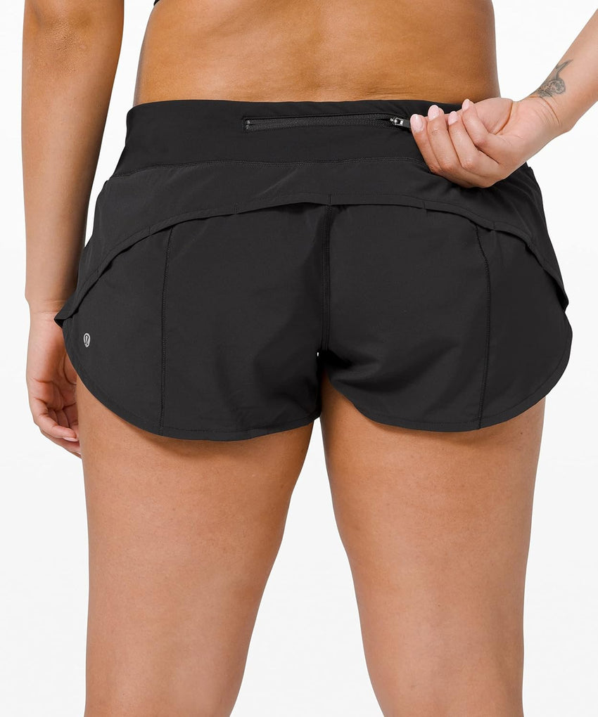 Lululemon Run Speed Up Short (Black, 10) - 7DAY'S