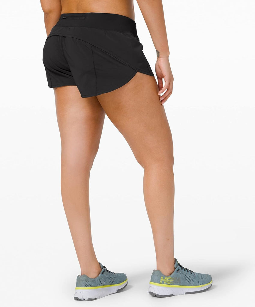 Lululemon Run Speed Up Short (Black, 10) - 7DAY'S