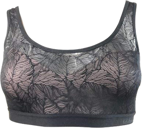 lululemon Shadow MESH Bra Leaf - BLK/Muus (M)