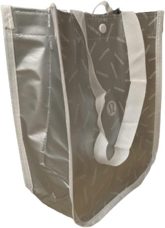 Lululemon Small Reusable Tote Carryall Gym Bag (White/Silver) - 7DAY'S