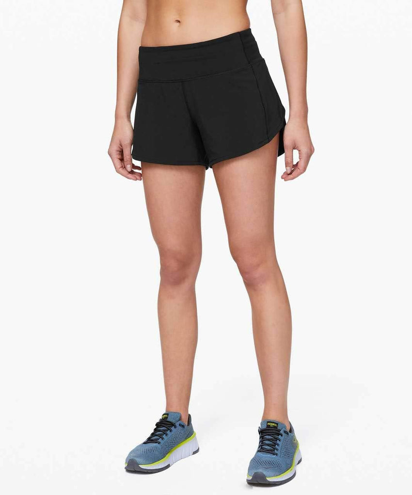 lululemon Speed Up Short Mid - Rise 4" Lined (Color 000, 12) - 7DAY'S