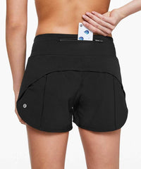 lululemon Speed Up Short Mid - Rise 4" Lined (Color 000, 12) - 7DAY'S
