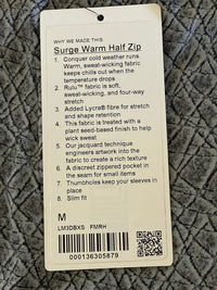 lululemon Surge Warm 1/2 Zip Grey - 7DAY'S