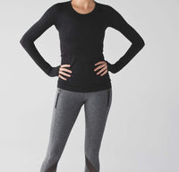 Lululemon Swiftly Tech Long Sleeve Crew (Black - 7DAY'S