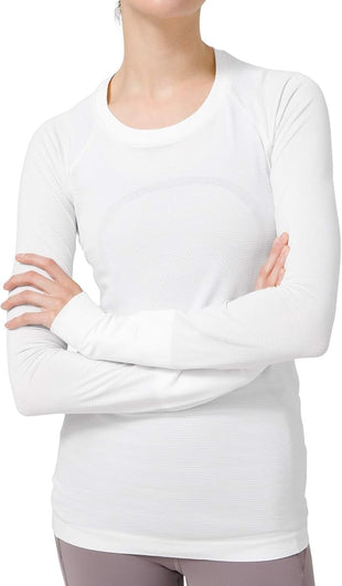 lululemon Swiftly Tech Long Sleeve Crew (White, 0)