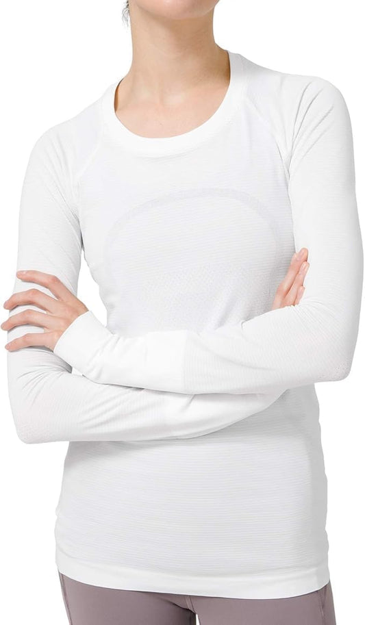 lululemon Swiftly Tech Long Sleeve Crew (White, 0) - 7DAY'S