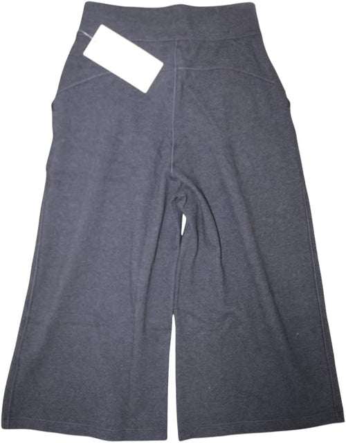 lululemon Womens Can You Feel The Pleat SHR Crop Pant Size 6 Super High Rise Wide Pants Dark Gray