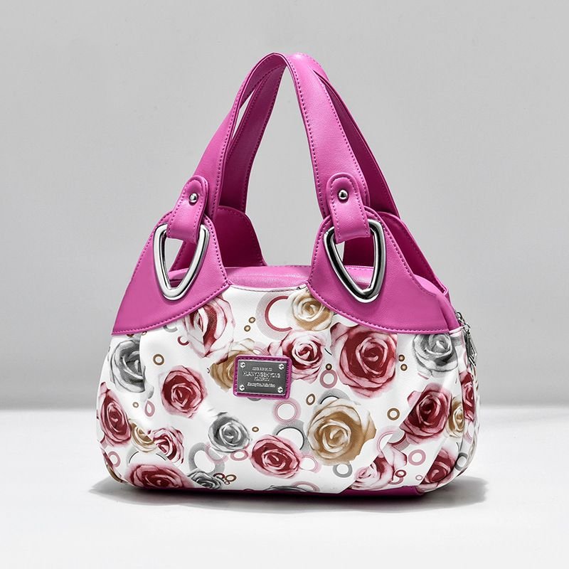 Luxury Handbags Flower Design Top - handle Ladies Handbag Women Shoulder Bags PU Leather Messenger Purse Bag Female Tote Sac Main - 7DAY'S