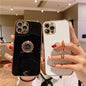 Luxury Plated Ring Bracket Shockproof Phone Case For IPhone 14 Pro Max/13 Pro/12/11/Xs Max/XR/X/8/7 Plus - 7DAY'S