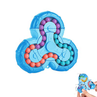 Magic Bean Puzzle Toy, Rotating Magic Bean Cube&Fidget Spinner Toys 2 - in - 1, Magic Ball Brain Teaser STEM Game, Gift For Kids Boys Girls, Teens And Adult For Birthday Christmas New Year - 7DAY'S