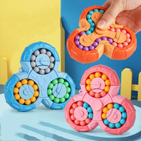 Magic Bean Puzzle Toy, Rotating Magic Bean Cube&Fidget Spinner Toys 2 - in - 1, Magic Ball Brain Teaser STEM Game, Gift For Kids Boys Girls, Teens And Adult For Birthday Christmas New Year - 7DAY'S