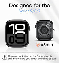 MAGIC JOHN 2 Pack for Apple Watch 45MM Series 9 8 7 Screen Protector, Ceramic Material Not Glass, Easy Installation, Self - Healing，Touch Sensitive, Anti - Scratch - 7DAY'S