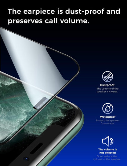 MAGIC JOHN 2 Pack for iPhone 11 Pro Max/XSMAX 6.5 inch Tempered Glass Screen Protector, Auto Dust - Elimination Installation, Bubble Free, HD Clear, Easy Installation - 7DAY'S