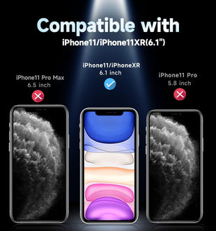 MAGIC JOHN 2 Pack for iPhone 11/iPhone XR 6.1 inch Privacy Glass Screen Protector, Auto Dust - Elimination Installation, Bubble Free, HD Clear, Easy Installation - 7DAY'S