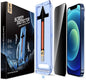 MAGIC JOHN 2 Pack for iPhone 12/12 Pro 6.1 inch Privacy Glass Screen Protector, Auto Dust - Elimination Installation, Bubble Free, Easy Installation - 7DAY'S