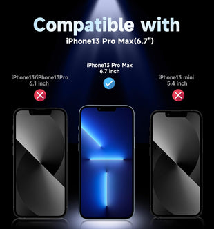 MAGIC JOHN 2 Pack for iPhone 13 Pro Max/iPhone 14 Plus 6.7 inch Privacy Glass Screen Protector, Auto Dust - Elimination Installation, Bubble Free, Easy Installation - 7DAY'S
