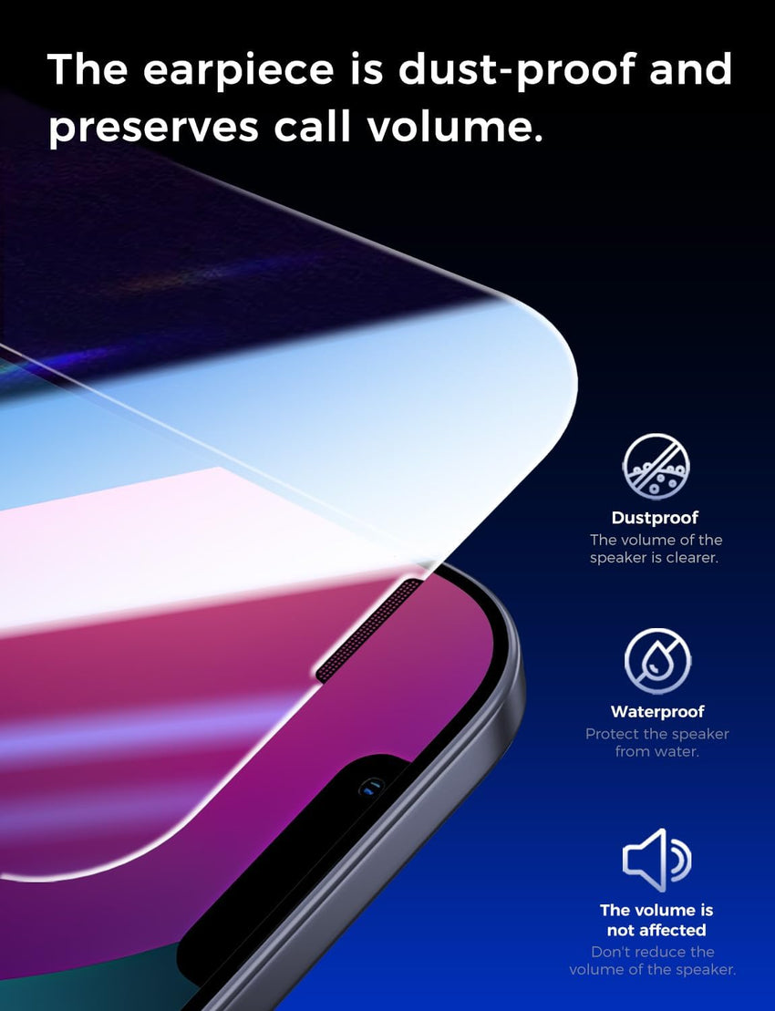 MAGIC JOHN 2 Pack for iPhone 13/14& iPhone 13 Pro 6.1 inch Tempered Glass Screen Protector, Auto Dust - Elimination, Bubble Free, HD Clear, Easy Installation - 7DAY'S