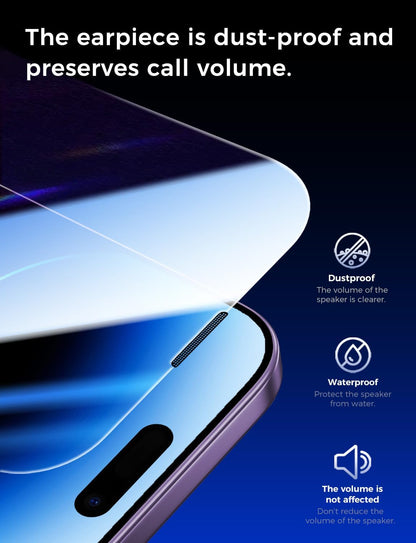 MAGIC JOHN 2 Pack for iPhone 14 Pro 6.1 inch Tempered Glass Screen Protector, Auto Dust - Elimination Installation, Bubble Free, Dynamic Island Compatible, HD Clear, Easy Installation - 7DAY'S