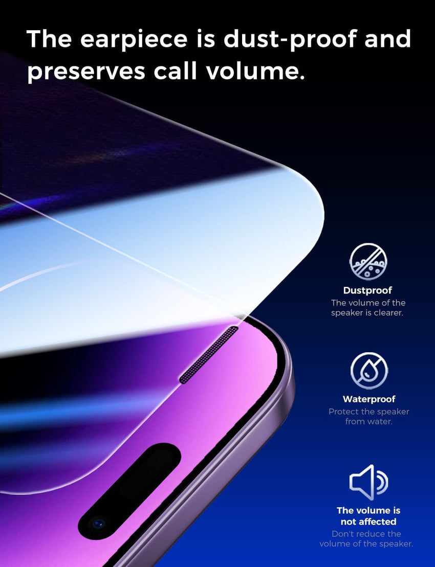 MAGIC JOHN 2 Pack for iPhone 14 Pro Max 6.7 inch Tempered Glass Screen Protector, Auto Dust - Elimination Installation, Bubble Free, Dynamic Island Compatible, HD Clear, Easy Installation - 7DAY'S