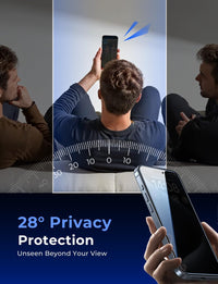 MAGIC JOHN 2 Pack for iPhone 15 Pro (6.1 inch) Privacy Glass Screen Protector, Anti - spy Tempered Glass Film, Auto Dust - Elimination Installation, Bubble Free, Case Friendly - 7DAY'S