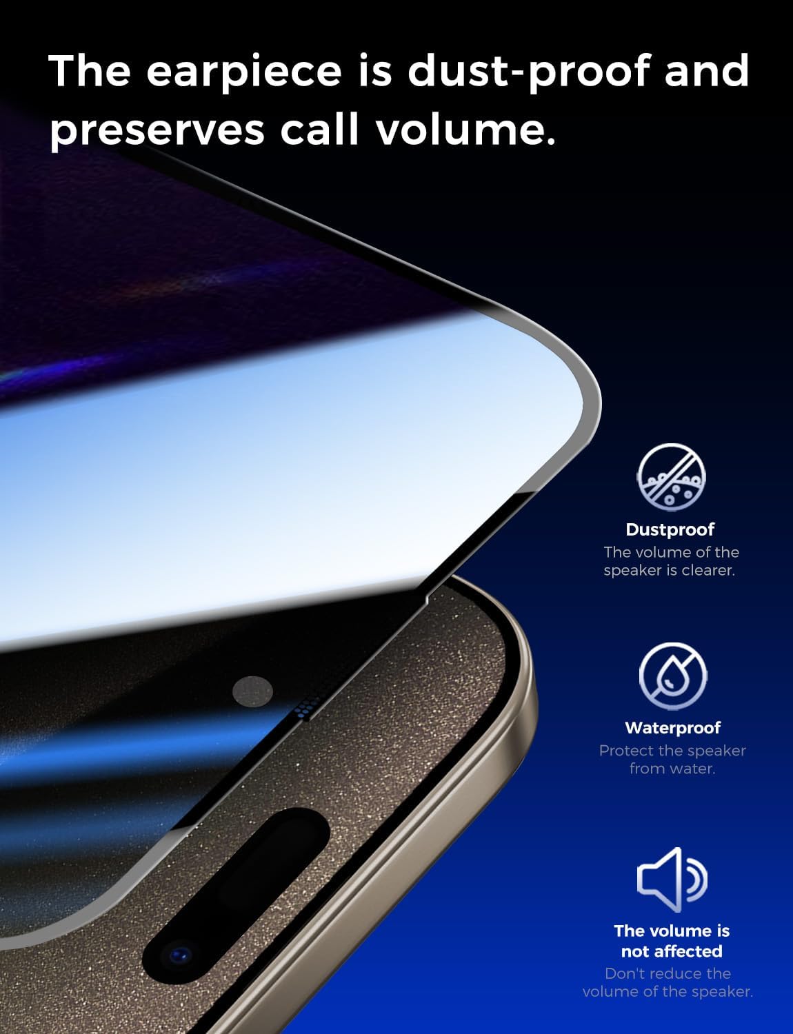 MAGIC JOHN 2 Pack for iPhone 15 Pro Max 6.7 inch Privacy Glass Screen Protector, Auto Dust - Elimination Installation, Bubble Free, Easy Installation - 7DAY'S
