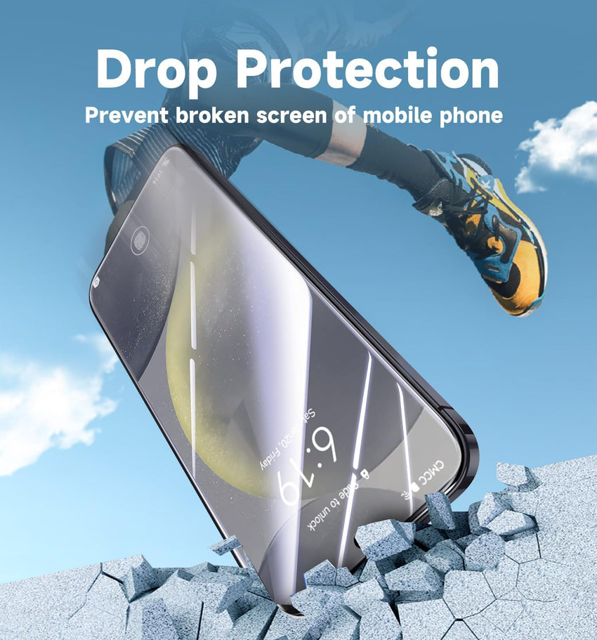 MAGIC JOHN 2 Pack for Samsung Galaxy S24 Tempered Glass Screen Protector, Auto Dust - Elimination Installation, Bubble Free, HD Clear, Easy Installation - 7DAY'S