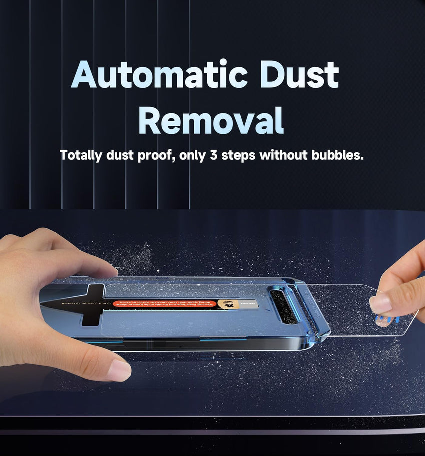 MAGIC JOHN 2 Pack for Samsung Galaxy S24 Tempered Glass Screen Protector, Auto Dust - Elimination Installation, Bubble Free, HD Clear, Easy Installation - 7DAY'S