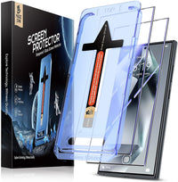 MAGIC JOHN 2 Pack for Samsung Galaxy S24 Ultra Tempered Glass Screen Protector, Auto Dust - Elimination Installation, Bubble Free, HD Clear, Easy Installation - 7DAY'S
