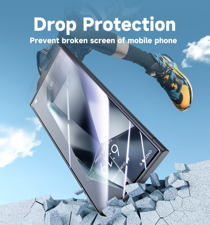 MAGIC JOHN 2 Pack for Samsung Galaxy S24 Ultra Tempered Glass Screen Protector, Auto Dust - Elimination Installation, Bubble Free, HD Clear, Easy Installation - 7DAY'S