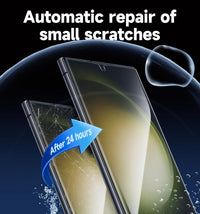 MAGIC JOHN 2 Pack Screen Protector for Samsung Galaxy S23 Ultra - Ceramic Film, Fingerprint ID Compatible, Easy Installation, Shock - Resistant, 3D Curved, Bubble Free - 7DAY'S