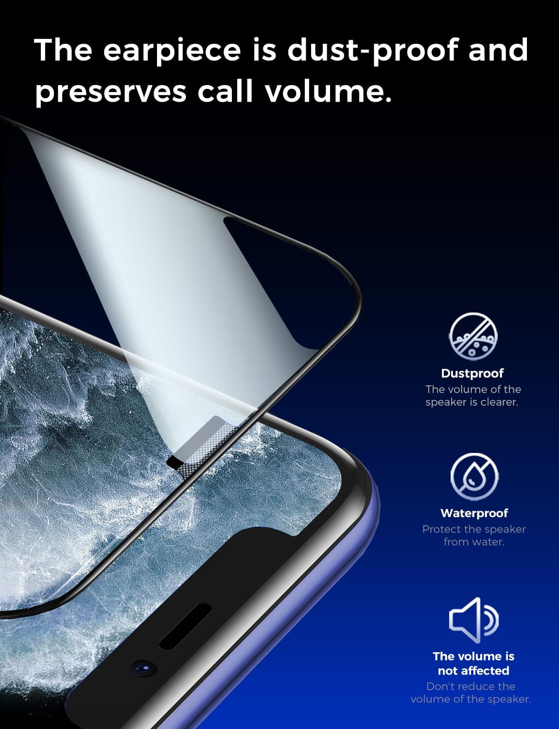 MAGIC JOHN 2 Pack Tempered Glass Screen Protector for iPhone 11 Pro/X/XS, Auto Dust - Elimination Installation, Bubble Free, HD Clear, Easy Installation - 7DAY'S