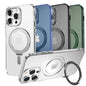MAGIC JOHN Magnetic Case for iPhone 13 Pro Max Phone Case[Compatible with Magsafe] [with Magnetic Mental Stand][Military Grade Shockproof][Anti Yellowing],Translucent Matte Back with Soft Edge,Blue - 7DAY'S