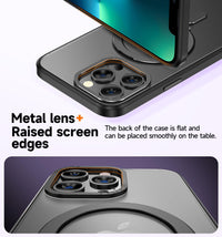 MAGIC JOHN Magnetic Case for iPhone 13 Pro Max Phone Case[Compatible with Magsafe] [with Magnetic Mental Stand][Military Grade Shockproof][Anti Yellowing],Translucent Matte Back with Soft Edge,Blue - 7DAY'S