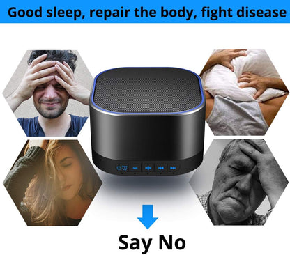 Magicteam Sound Machine White Noise Machine with 20 Non Looping Natural Soothing Sounds Memory Function 32 Levels of Volume Powered by AC or USB and Sleep Sound Timer Therapy for Baby Kids Adults - 7DAY'S