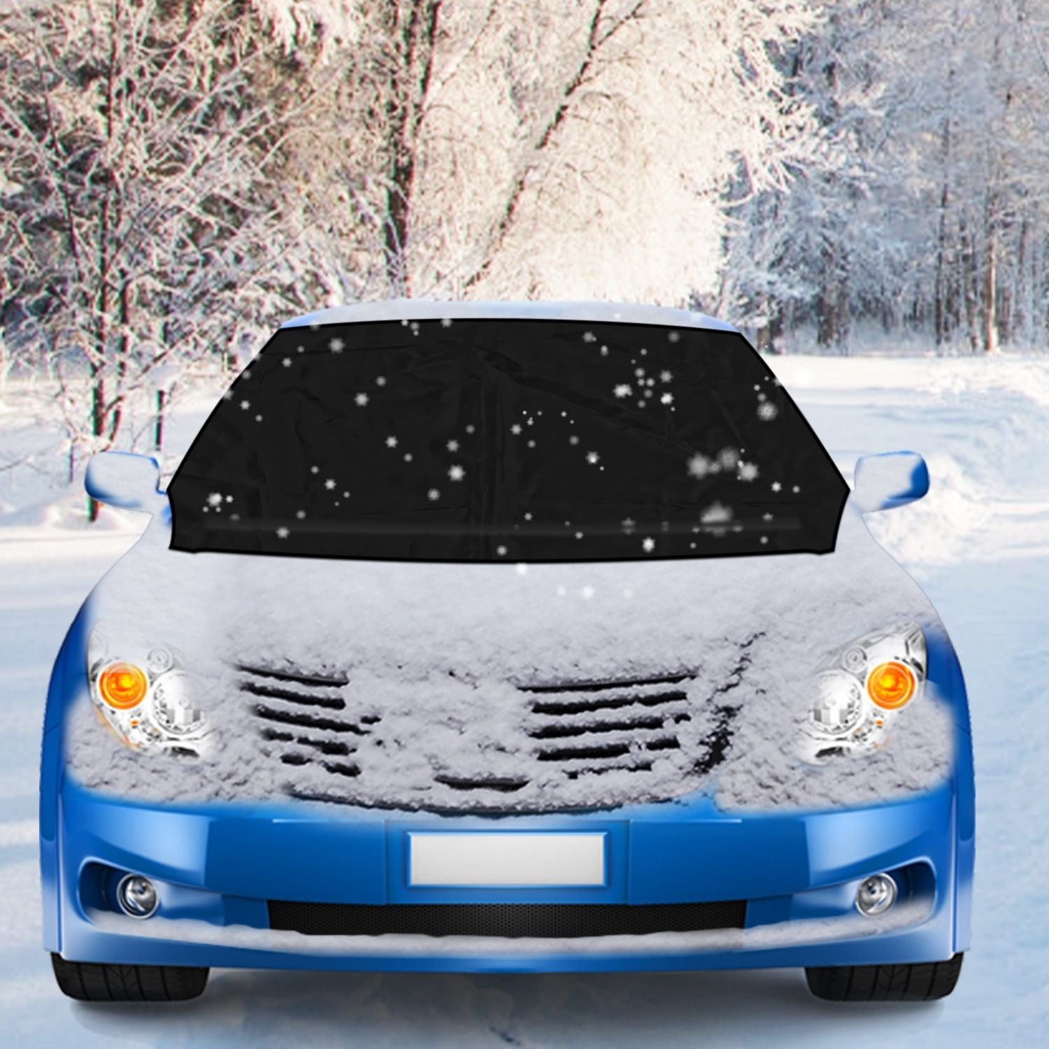Magnetic Car Windshield Cover Front Rear Car Windshield Protector against Snow Sun Dirt Leaves Fit for All Cars Oxford Fabric Waterproof Heat - Resistant - 7DAY'S