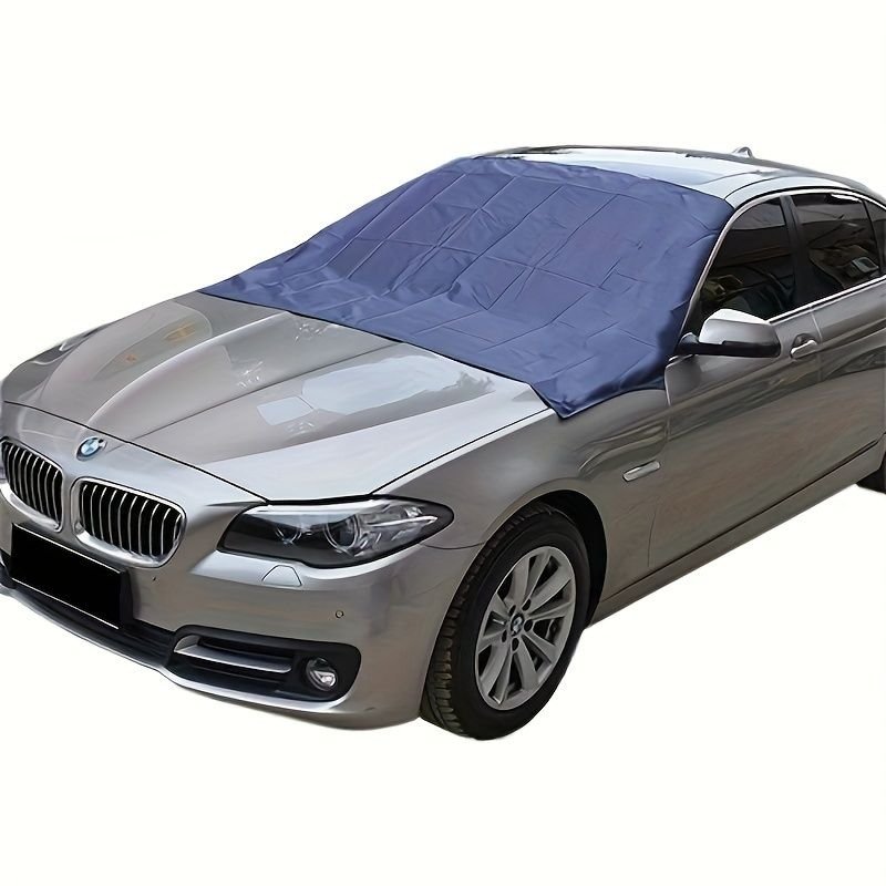 Magnetic Edges Windshield Snow Cover - Frost Windshield Cover - Snow, Ice, Frost Guard No More Scraping - Door Flaps Windproof Fits Most Car, SUV, Truck, Van with 70"x 54" - 7DAY'S