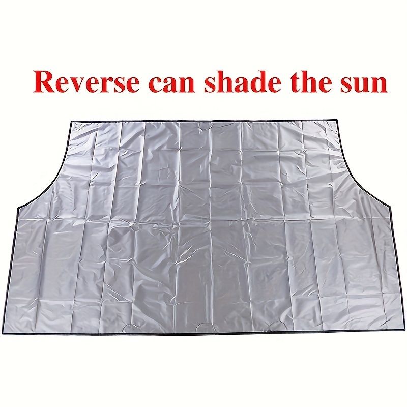 Magnetic Edges Windshield Snow Cover - Frost Windshield Cover - Snow, Ice, Frost Guard No More Scraping - Door Flaps Windproof Fits Most Car, SUV, Truck, Van with 70"x 54" - 7DAY'S